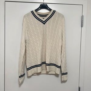 Cable sweater